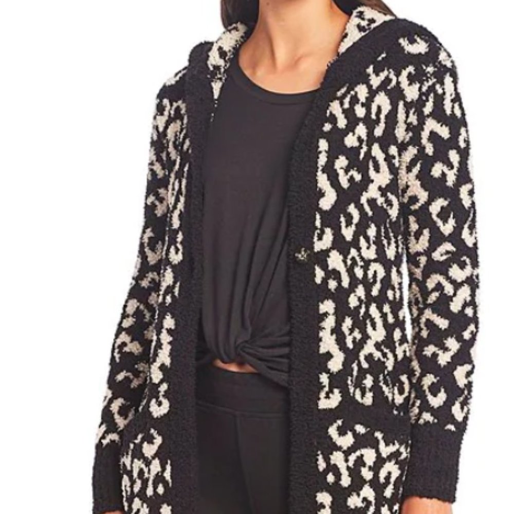 NWOT UGG judith leopard print sherpa sweater M/L